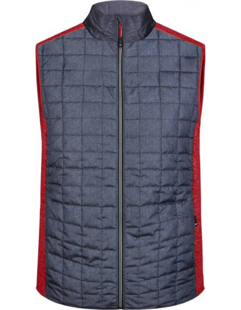 Vestă hibridă tricotată pentru bărbați